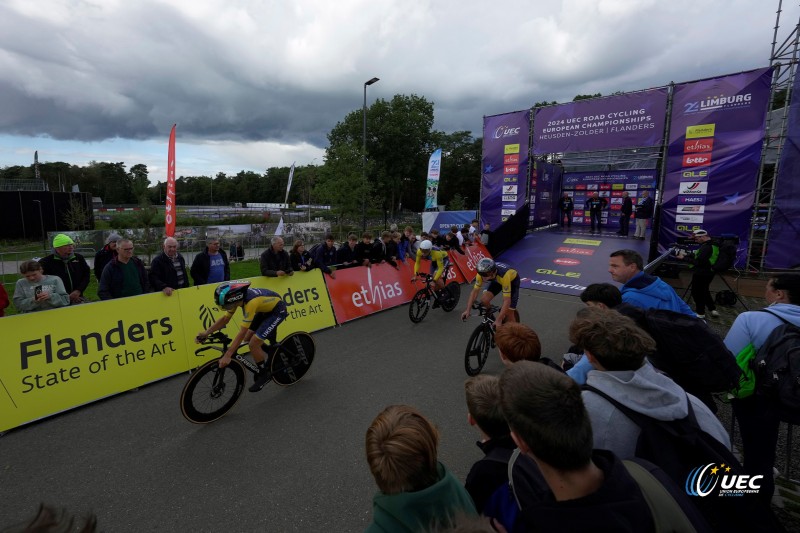 2024 UEC Road European Championships - Limburg - Flanders - Elite Team Time Trial Mixed Relay 52,3 km - 12/09/2024 -  - photo Luca Bettini/SprintCyclingAgency?2024